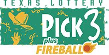FIREBALL 6. . Texas lottery pick 3 numbers